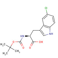 114873-08-4 (2S)-3-(5-chloro-1H-indol-3-yl)-2-[(2-methylpropan-2-yl)oxycarbonylamino]propanoic acid chemical structure