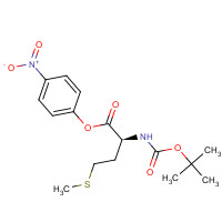 2488-18-8 (4-nitrophenyl) (2S)-2-[(2-methylpropan-2-yl)oxycarbonylamino]-4-methylsulfanylbutanoate chemical structure