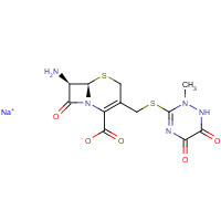 131257-07-3 sodium;(6R,7R)-7-amino-3-[(2-methyl-5,6-dioxo-1H-1,2,4-triazin-3-yl)sulfanylmethyl]-8-oxo-5-thia-1-azabicyclo[4.2.0]oct-2-ene-2-carboxylate chemical structure