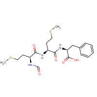 59881-05-9 (2S)-2-[[(2S)-2-[[(2S)-2-formamido-4-methylsulfanylbutanoyl]amino]-4-methylsulfanylbutanoyl]amino]-3-phenylpropanoic acid chemical structure