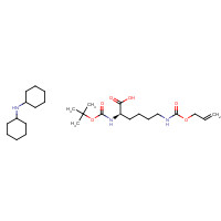 327156-94-5 N-cyclohexylcyclohexanamine;(2R)-2-[(2-methylpropan-2-yl)oxycarbonylamino]-6-(prop-2-enoxycarbonylamino)hexanoic acid chemical structure