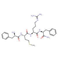 84313-42-8 (2S)-N-[(2S)-1-amino-1-oxo-3-phenylpropan-2-yl]-2-[[(2S)-2-[[(2R)-2-amino-3-phenylpropanoyl]amino]-4-methylsulfanylbutanoyl]amino]-5-(diaminomethylideneamino)pentanamide chemical structure
