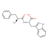 24587-41-5 (2S)-2-[[(2S)-2-amino-3-phenylpropanoyl]amino]-3-(1H-indol-3-yl)propanoic acid chemical structure