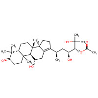18674-16-3 [(3R,4S,6R)-2,4-dihydroxy-6-[(5R,8S,9S,10S,11S,14R)-11-hydroxy-4,4,8,10,14-pentamethyl-3-oxo-1,2,5,6,7,9,11,12,15,16-decahydrocyclopenta[a]phenanthren-17-yl]-2-methylheptan-3-yl] acetate chemical structure
