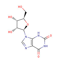146-80-5 9-[(2R,3R,4S,5R)-3,4-dihydroxy-5-(hydroxymethyl)oxolan-2-yl]-3H-purine-2,6-dione chemical structure