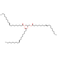 537-39-3 2,3-bis[[(E)-octadec-9-enoyl]oxy]propyl (E)-octadec-9-enoate chemical structure