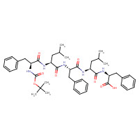 73572-58-4 (2S)-2-[[(2S)-4-methyl-2-[[(2S)-2-[[(2S)-4-methyl-2-[[(2S)-2-[(2-methylpropan-2-yl)oxycarbonylamino]-3-phenylpropanoyl]amino]pentanoyl]amino]-3-phenylpropanoyl]amino]pentanoyl]amino]-3-phenylpropanoic acid chemical structure