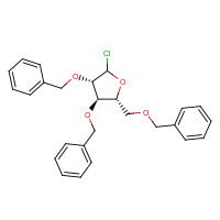 4060-34-8 (3S,4R,5R)-2-chloro-3,4-bis(phenylmethoxy)-5-(phenylmethoxymethyl)oxolane chemical structure