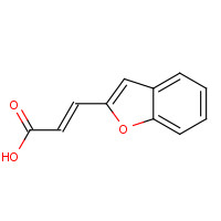 132376-67-1 (E)-3-(1-benzofuran-2-yl)prop-2-enoic acid chemical structure