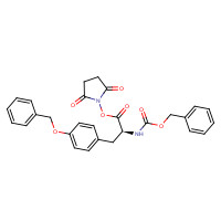 52773-66-7 (2,5-dioxopyrrolidin-1-yl) (2S)-2-(phenylmethoxycarbonylamino)-3-(4-phenylmethoxyphenyl)propanoate chemical structure