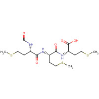 59881-03-7 (2S)-2-[[(2S)-2-[[(2S)-2-formamido-4-methylsulfanylbutanoyl]amino]-4-methylsulfanylbutanoyl]amino]-4-methylsulfanylbutanoic acid chemical structure