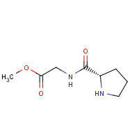 33256-35-8 methyl 2-[[(2S)-pyrrolidine-2-carbonyl]amino]acetate chemical structure
