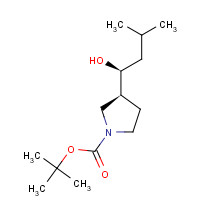 1251570-88-3 tert-butyl (3S)-3-[(1S)-1-hydroxy-3-methylbutyl]pyrrolidine-1-carboxylate chemical structure