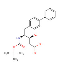 669713-94-4 (3S,4S)-3-hydroxy-4-[(2-methylpropan-2-yl)oxycarbonylamino]-5-(4-phenylphenyl)pentanoic acid chemical structure