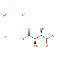 6100-19-2 dipotassium;(2R,3R)-2,3-dihydroxybutanedioate;hydrate chemical structure