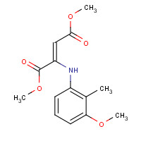 801281-88-9 dimethyl (Z)-2-(3-methoxy-2-methylanilino)but-2-enedioate chemical structure