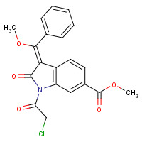 1160293-24-2 methyl (3Z)-1-(2-chloroacetyl)-3-[methoxy(phenyl)methylidene]-2-oxoindole-6-carboxylate chemical structure