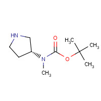 392338-15-7 tert-butyl N-methyl-N-[(3R)-pyrrolidin-3-yl]carbamate chemical structure