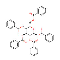 14679-57-3 [(2R,3R,4S,5R,6S)-3,4,5,6-tetrabenzoyloxyoxan-2-yl]methyl benzoate chemical structure