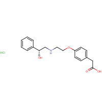 178600-17-4 2-[4-[2-[[(2R)-2-hydroxy-2-phenylethyl]amino]ethoxy]phenyl]acetic acid;hydrochloride chemical structure