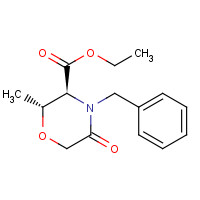 681851-26-3 ethyl (2R,3S)-4-benzyl-2-methyl-5-oxomorpholine-3-carboxylate chemical structure