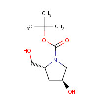 77450-03-4 tert-butyl (2R,4S)-4-hydroxy-2-(hydroxymethyl)pyrrolidine-1-carboxylate chemical structure