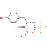 1604-54-2 methyl (2S)-3-(4-hydroxyphenyl)-2-[(2,2,2-trifluoroacetyl)amino]propanoate chemical structure