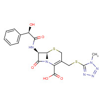 34444-01-4 (6R,7R)-7-[[(2R)-2-hydroxy-2-phenylacetyl]amino]-3-[(1-methyltetrazol-5-yl)sulfanylmethyl]-8-oxo-5-thia-1-azabicyclo[4.2.0]oct-2-ene-2-carboxylic acid chemical structure