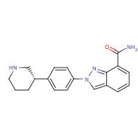 1038915-60-4 2-[4-[(3S)-piperidin-3-yl]phenyl]indazole-7-carboxamide chemical structure