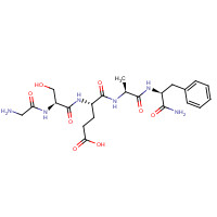 132917-50-1 (4S)-4-[[(2S)-2-[(2-aminoacetyl)amino]-3-hydroxypropanoyl]amino]-5-[[(2S)-1-[[(2S)-1-amino-1-oxo-3-phenylpropan-2-yl]amino]-1-oxopropan-2-yl]amino]-5-oxopentanoic acid chemical structure