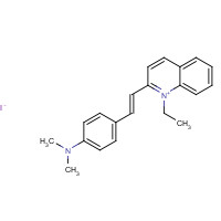 117-92-0 4-[(E)-2-(1-ethylquinolin-1-ium-2-yl)ethenyl]-N,N-dimethylaniline;iodide chemical structure