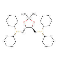 82239-68-7 dicyclohexyl-[[(4R,5R)-5-(dicyclohexylphosphanylmethyl)-2,2-dimethyl-1,3-dioxolan-4-yl]methyl]phosphane chemical structure