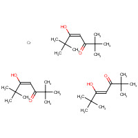 14434-47-0 chromium;(Z)-5-hydroxy-2,2,6,6-tetramethylhept-4-en-3-one;(E)-5-hydroxy-2,2,6,6-tetramethylhept-4-en-3-one chemical structure