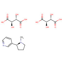 2624-48-8 (2R,3R)-2,3-dihydroxybutanedioic acid;3-[(2S)-1-methylpyrrolidin-2-yl]pyridine chemical structure