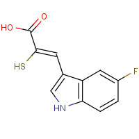 179461-52-0 (Z)-3-(5-fluoro-1H-indol-3-yl)-2-sulfanylprop-2-enoic acid chemical structure
