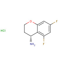 1266229-95-1 (4R)-5,7-difluoro-3,4-dihydro-2H-chromen-4-amine;hydrochloride chemical structure