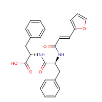83661-95-4 (2S)-2-[[(2S)-2-[[(E)-3-(furan-2-yl)prop-2-enoyl]amino]-3-phenylpropanoyl]amino]-3-phenylpropanoic acid chemical structure