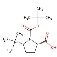 185142-15-8 (2S,5R)-5-tert-butyl-1-[(2-methylpropan-2-yl)oxycarbonyl]pyrrolidine-2-carboxylic acid chemical structure