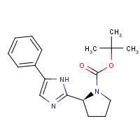 1252037-59-4 tert-butyl (2S)-2-(5-phenyl-1H-imidazol-2-yl)pyrrolidine-1-carboxylate chemical structure