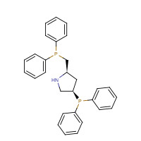 77450-05-6 [(3R,5R)-5-(diphenylphosphanylmethyl)pyrrolidin-3-yl]-diphenylphosphane chemical structure