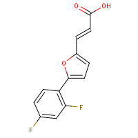 844891-16-3 (E)-3-[5-(2,4-difluorophenyl)furan-2-yl]prop-2-enoic acid chemical structure
