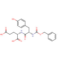 988-70-5 (2S)-2-[[(2S)-3-(4-hydroxyphenyl)-2-(phenylmethoxycarbonylamino)propanoyl]amino]pentanedioic acid chemical structure
