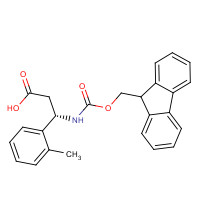 501015-26-5 (3S)-3-(9H-fluoren-9-ylmethoxycarbonylamino)-3-(2-methylphenyl)propanoic acid chemical structure