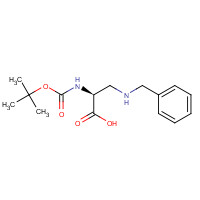 124730-06-9 (2S)-3-(benzylamino)-2-[(2-methylpropan-2-yl)oxycarbonylamino]propanoic acid chemical structure