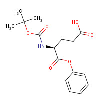 59587-94-9 (4S)-4-[(2-methylpropan-2-yl)oxycarbonylamino]-5-oxo-5-phenoxypentanoic acid chemical structure