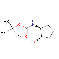 145106-43-0 tert-butyl N-[(1S,2S)-2-hydroxycyclopentyl]carbamate chemical structure
