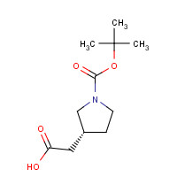 204688-60-8 2-[(3R)-1-[(2-methylpropan-2-yl)oxycarbonyl]pyrrolidin-3-yl]acetic acid chemical structure