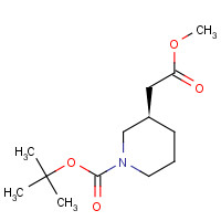 865157-02-4 tert-butyl (3R)-3-(2-methoxy-2-oxoethyl)piperidine-1-carboxylate chemical structure