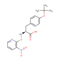 76863-84-8 (2S)-3-[4-[(2-methylpropan-2-yl)oxy]phenyl]-2-[(3-nitropyridin-2-yl)sulfanylamino]propanoic acid chemical structure