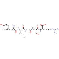 110590-64-2 (2S)-2-[[(2S)-2-[[2-[[(2S,3S)-2-[[(2S)-2-amino-3-(4-hydroxyphenyl)propanoyl]amino]-3-methylpentanoyl]amino]acetyl]amino]-3-hydroxypropanoyl]amino]-5-(diaminomethylideneamino)pentanoic acid chemical structure